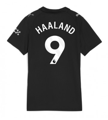 Manchester City Erling Haaland #9 Segunda Equipación Mujer 2025-26 Manga Corta